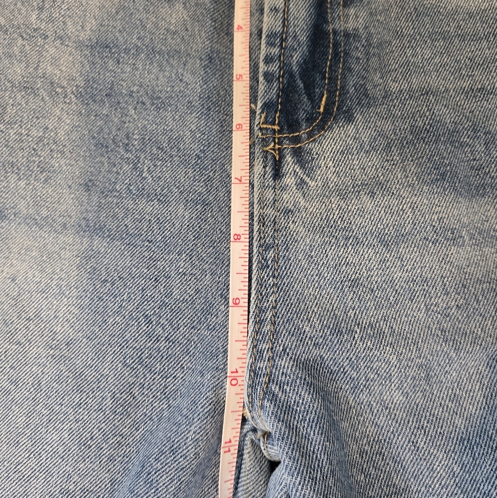 Easel Two Tone Patched Wide Leg Jeans NWOT - Picture 5 of 5